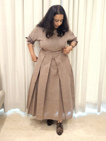 Sculpt Dress - Dark Beige